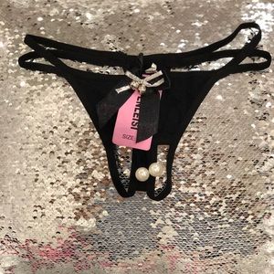 Sexy Crotchless and G-String with Pearl Style